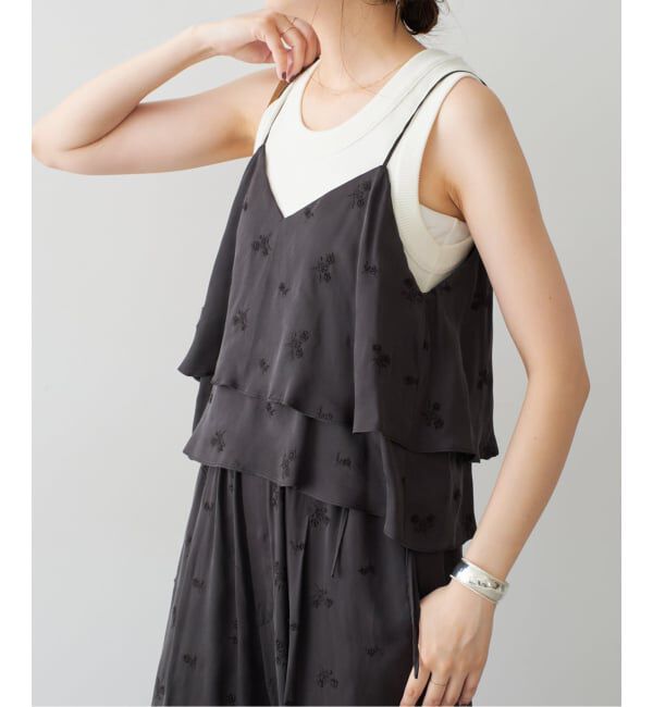 Spick and Span「《追加予約》TICCA / ティッカ フラワー2wayビスチェ」|キャミソール|
