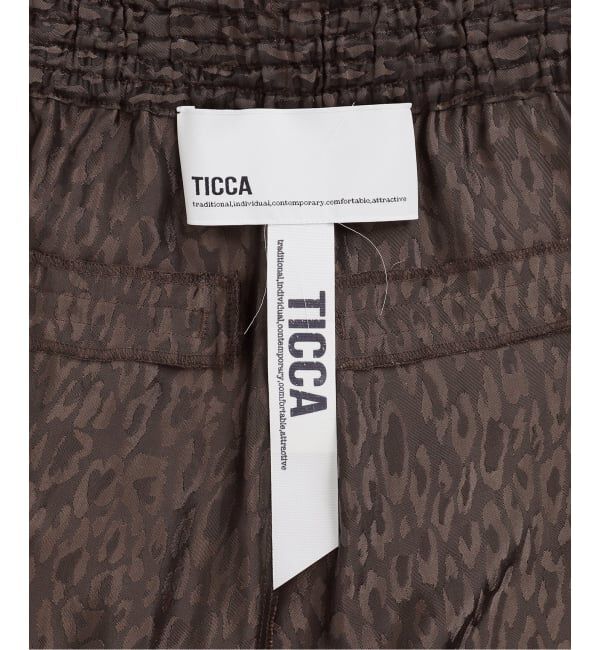Spick and Span「《追加予約》TICCA / ティッカ  レオパードジャガードパンツ」|その他|