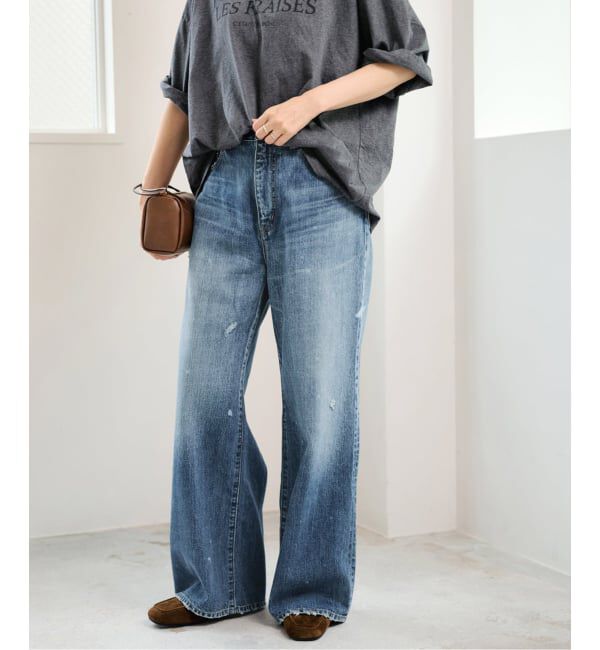 FRAMeWORK「≪予約≫DENIM DELIGHT DAYS セルビッチデニムベルボトムジーンズ」|デニム|