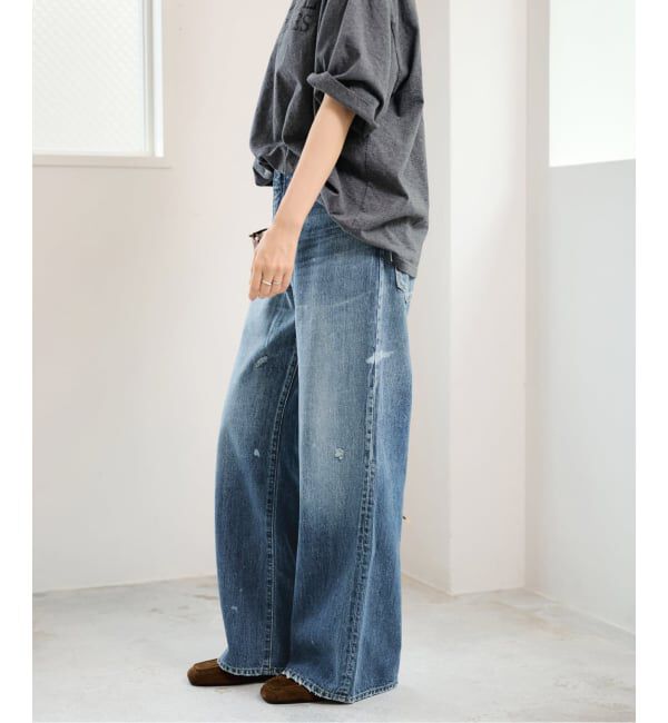 FRAMeWORK「≪予約≫DENIM DELIGHT DAYS セルビッチデニムベルボトムジーンズ」|デニム|