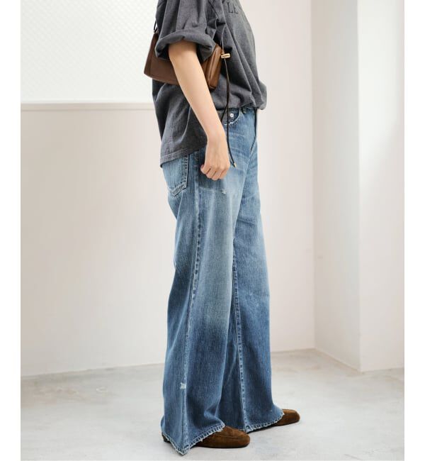 FRAMeWORK「≪予約≫DENIM DELIGHT DAYS セルビッチデニムベルボトムジーンズ」|デニム|
