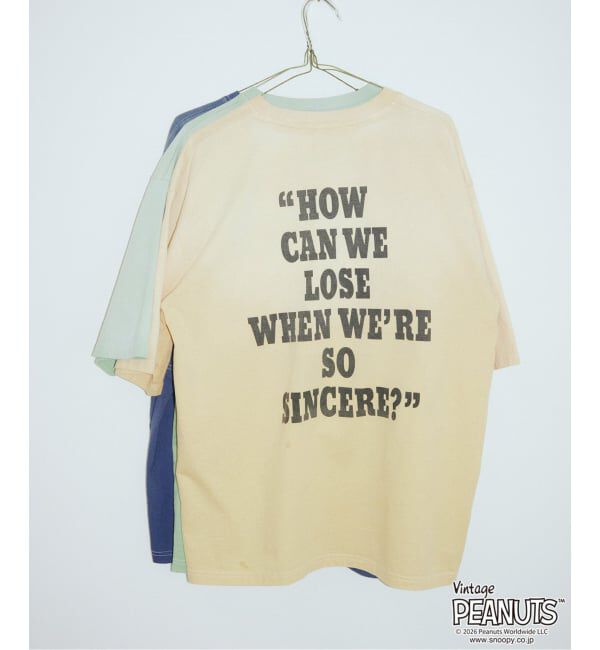 FRAMeWORK「≪予約≫JOHNBULL/ジョンブル PEANUTS CHARLIE BROWN TEE」|Tシャツ・カットソー|