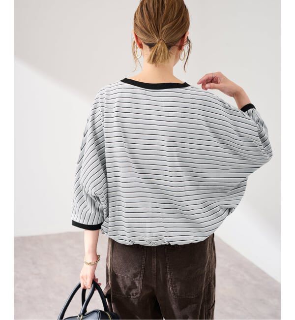 FRAMeWORK「≪予約≫STAR&STRIPE 別注ドルマンスリーブマルチボーダーT」|Tシャツ・カットソー|
