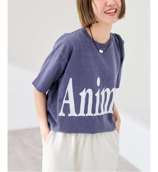 FRAMeWORK「≪新色 / 追加予約≫STUDIO ANIMALS 別注Animals Letter Tシャツ」|Tシャツ・カットソー|