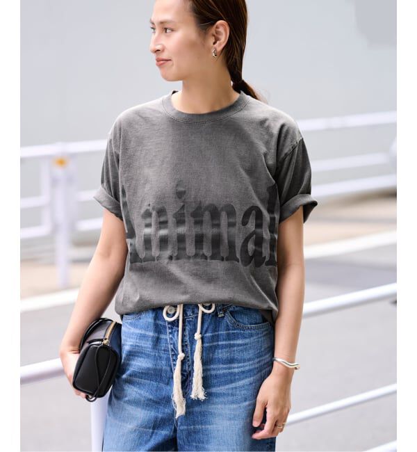 FRAMeWORK「≪新色 / 追加予約≫STUDIO ANIMALS 別注Animals Letter Tシャツ」|Tシャツ・カットソー|