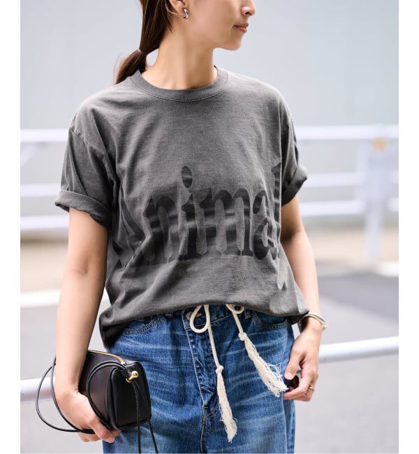 FRAMeWORK「≪新色 / 追加予約≫STUDIO ANIMALS 別注Animals Letter Tシャツ」|Tシャツ・カットソー|