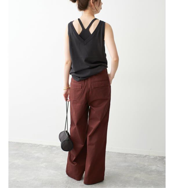 Spick and Span「《予約》ラチネバックイージーストレートパンツ」|その他|