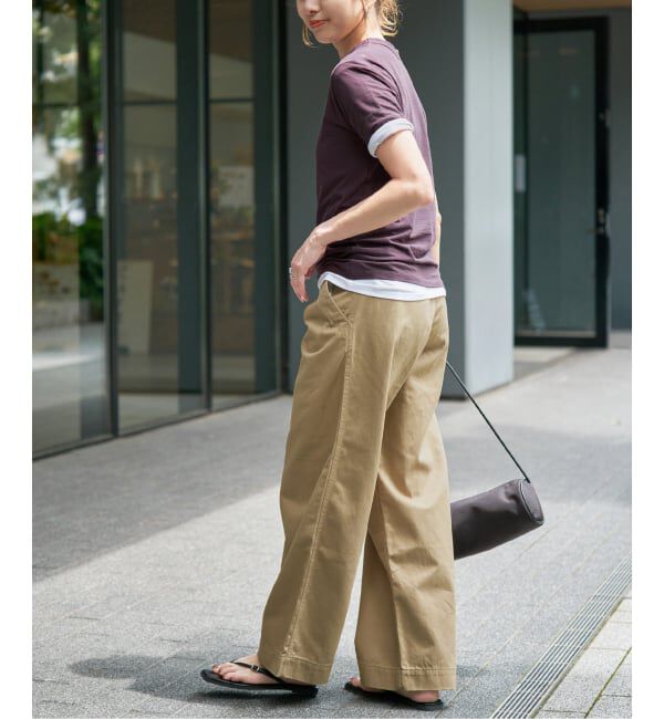 Spick and Span「《予約》ラチネバックイージーストレートパンツ」|その他|