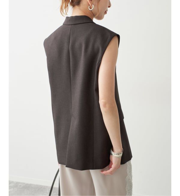 Spick and Span「《セットアップ可 / 予約》メランジシングルブレストジレ」|その他|