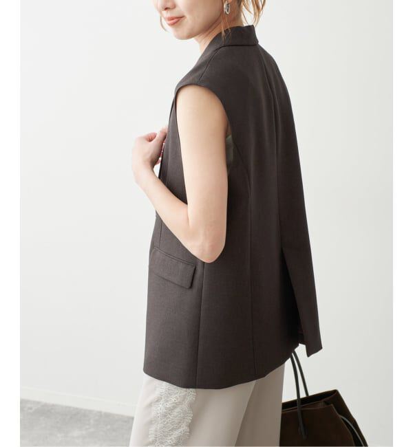 Spick and Span「《セットアップ可 / 予約》メランジシングルブレストジレ」|その他|