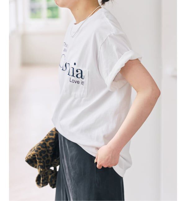 Spick and Span「《予約》melple / メイプル Pasadena Pocket S/S (Thank you al」|Tシャツ・カットソー|