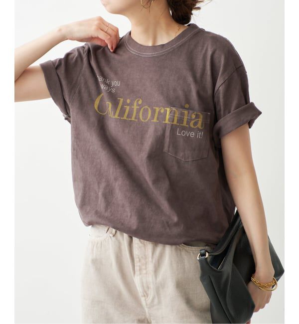 Spick and Span「《予約》melple / メイプル Pasadena Pocket S/S (Thank you al」|Tシャツ・カットソー|