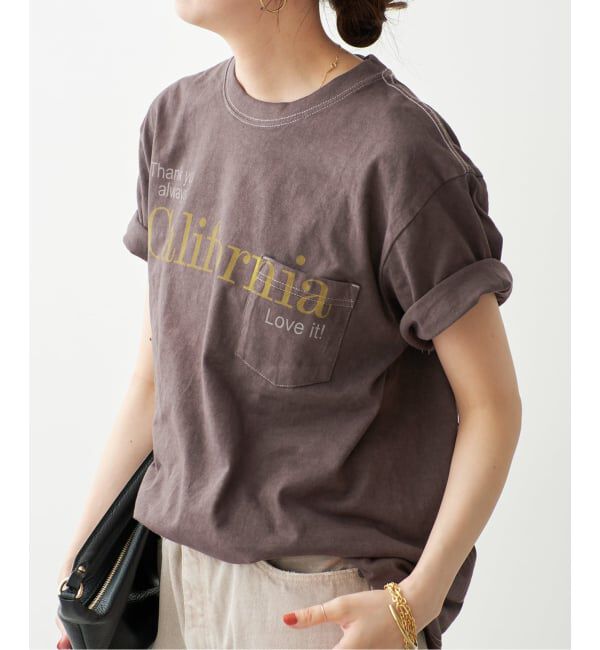 Spick and Span「《予約》melple / メイプル Pasadena Pocket S/S (Thank you al」|Tシャツ・カットソー|