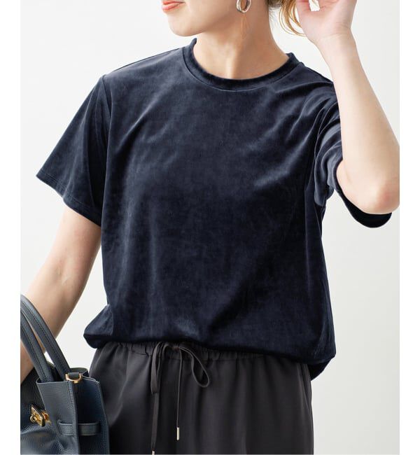 Spick and Span「《予約》TA / PEベロアTシャツ」|Tシャツ・カットソー|