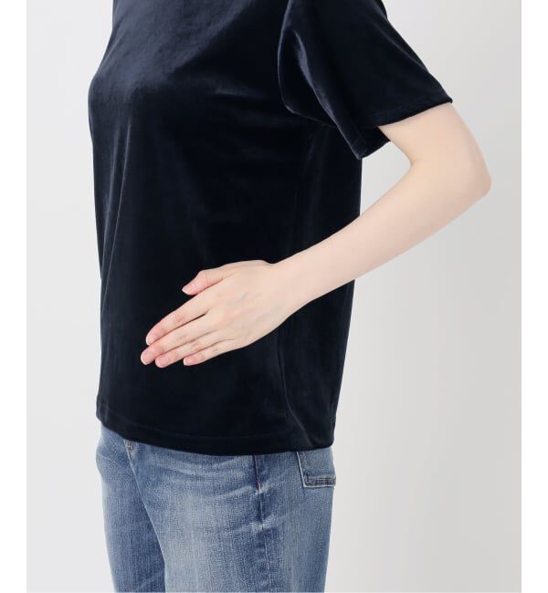 Spick and Span「《予約》TA / PEベロアTシャツ」|Tシャツ・カットソー|