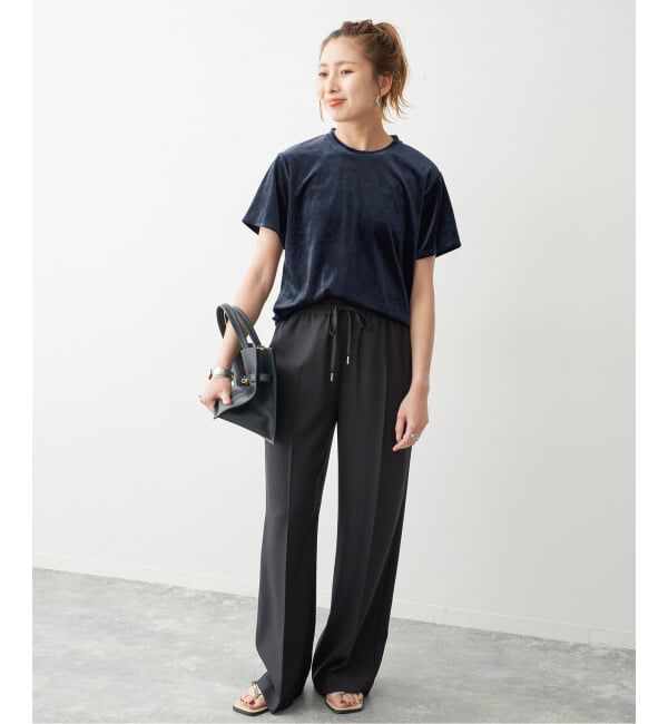 Spick and Span「《予約》TA / PEベロアTシャツ」|Tシャツ・カットソー|