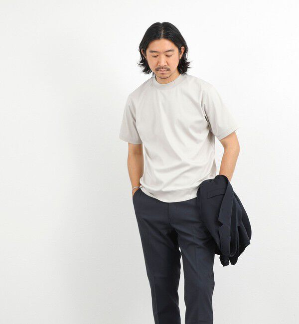 NOLLEY'S goodman「《ビジカジ対応》シルケットスムース ドレスTシャツ CN」|Tシャツ・カットソー|