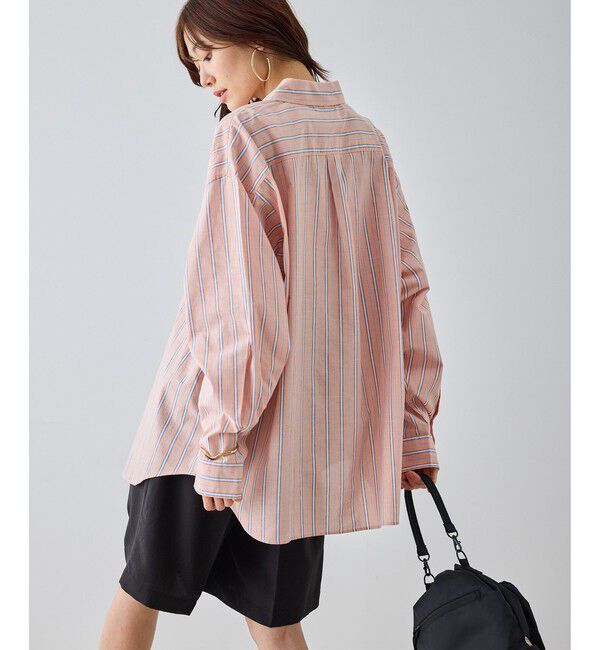 Rope&rsquo;Picnic「【BEVERLYHILLS POLO CLUB・一部店舗限定】ストライプビッグシルエットシャツ」|シャツ・ブラウス|