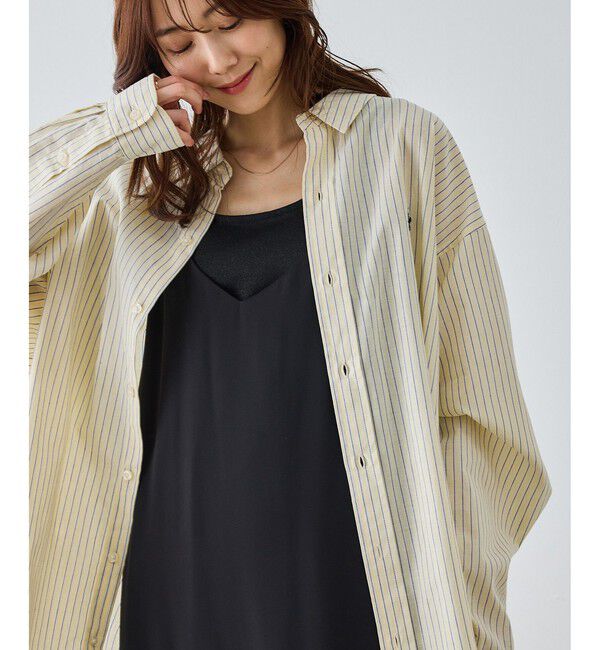 Rope&rsquo;Picnic「【BEVERLYHILLS POLO CLUB・一部店舗限定】ストライプビッグシルエットシャツ」|シャツ・ブラウス|