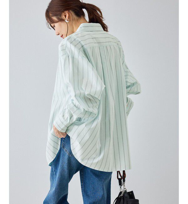 Rope&rsquo;Picnic「【BEVERLYHILLS POLO CLUB・一部店舗限定】ストライプビッグシルエットシャツ」|シャツ・ブラウス|