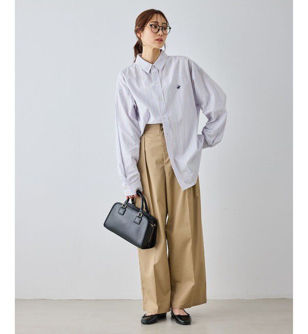 Rope&rsquo;Picnic「【BEVERLYHILLS POLO CLUB・一部店舗限定】ストライプビッグシルエットシャツ」|シャツ・ブラウス|