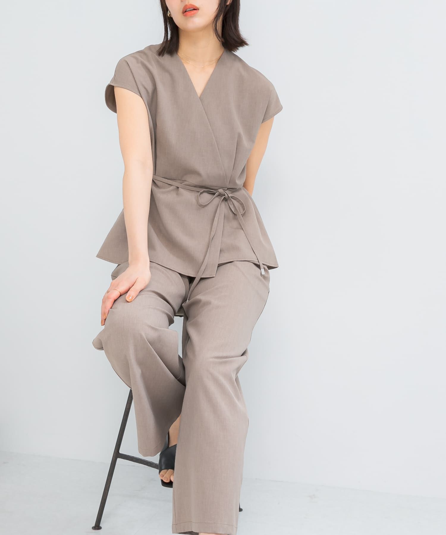 URBAN RESEARCH ROSSO「『WEB/一部店舗限定』吸水速乾　接触冷感セットアップ」|その他|モカ