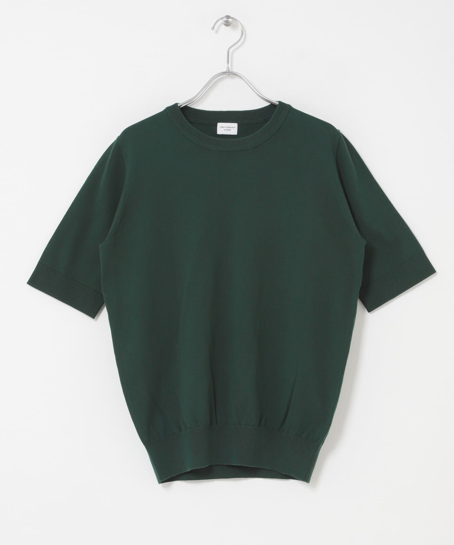 URBAN RESEARCH DOORS「『UR TECH ひやサラクール』コットンハーフスリーブKNIT」|ニット・セーター|