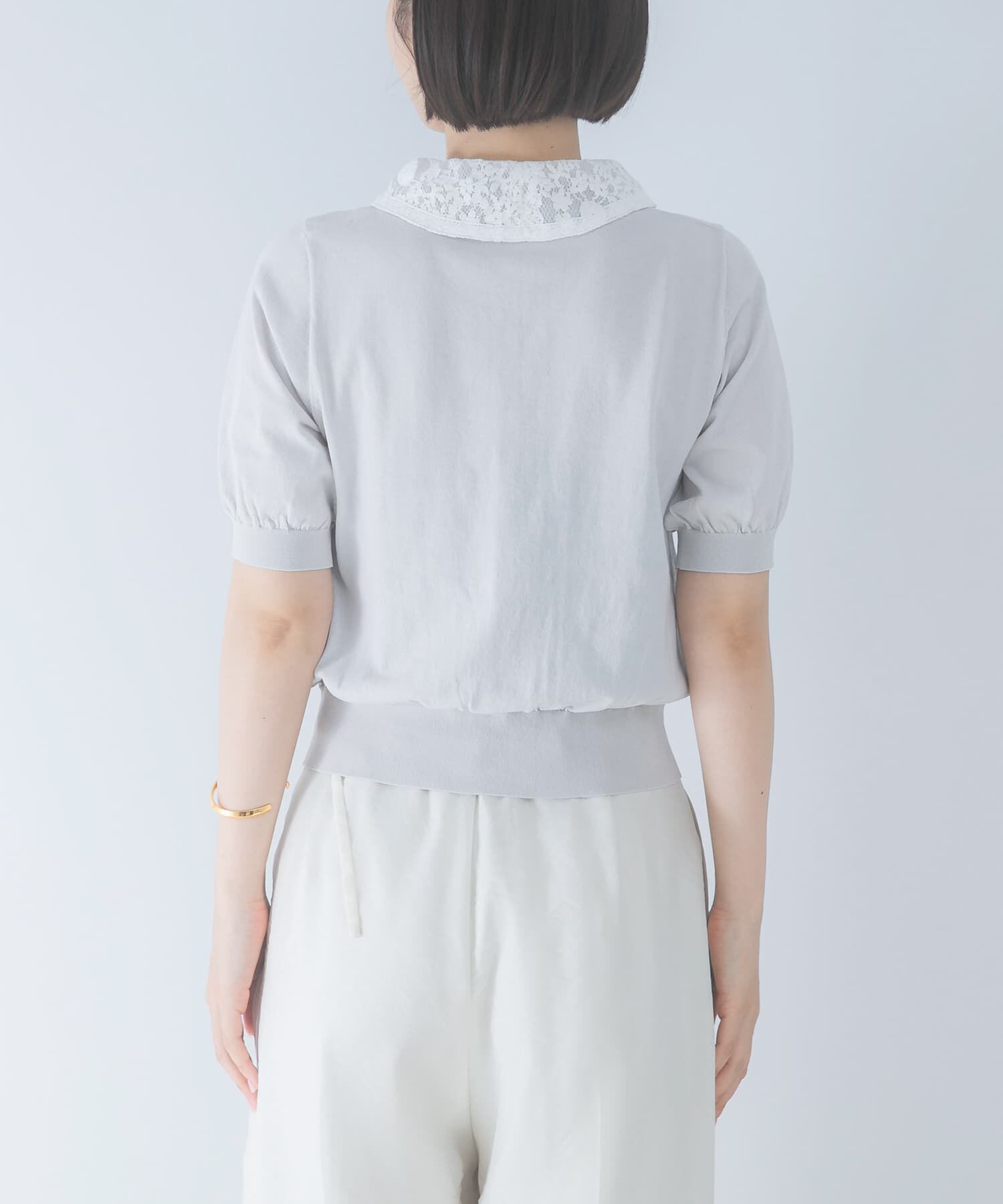 URBAN RESEARCH ROSSO「MARILYN MOON　LACE COLOR KNIT CARDIGAN」|カーディガン|