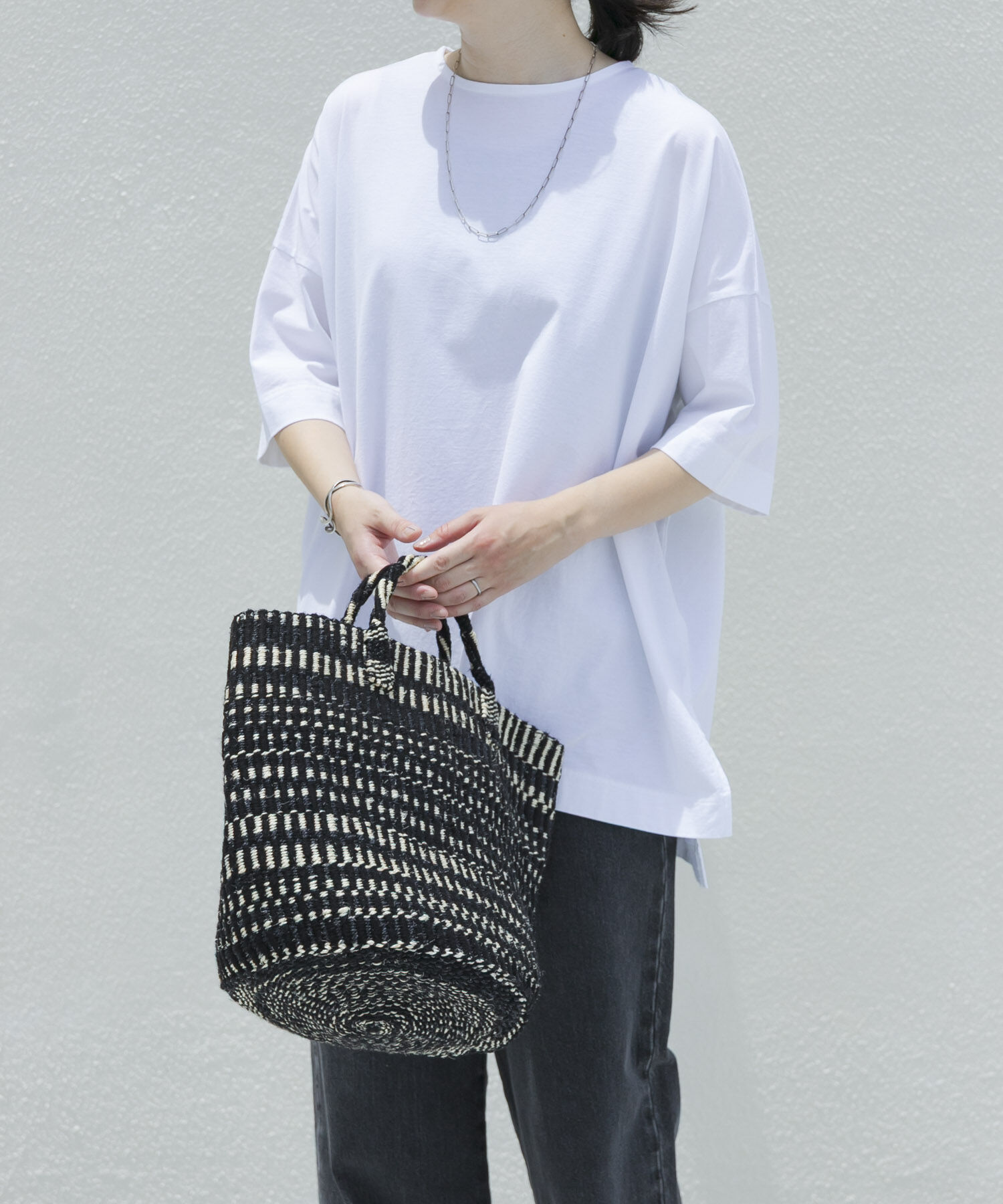 かぐれ「オーバークルーネックカットソー」|Tシャツ・カットソー|