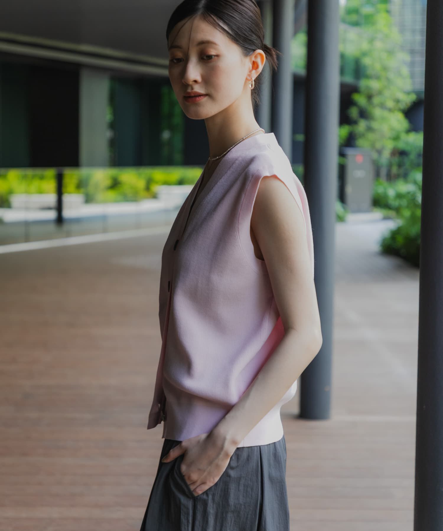 URBAN RESEARCH「片畦ニットベスト」|ベスト・ジレ|