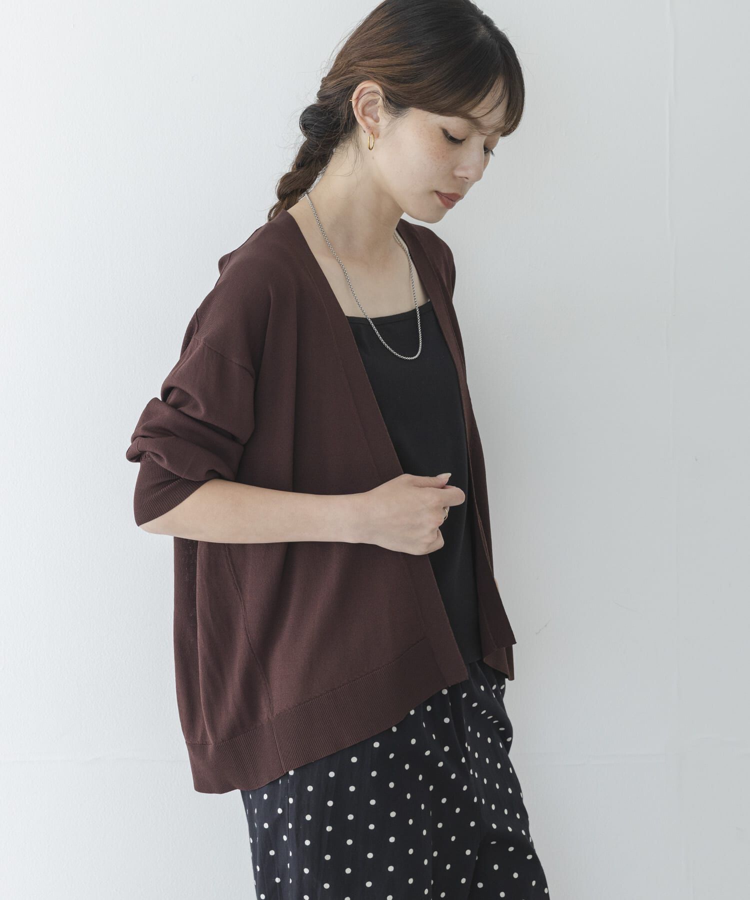 Sonny Label 「『WEB限定』アイスサマーUVカットニットカーディガン」|カーディガン|ブラウン