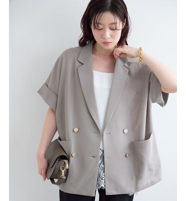  「≪洗える≫メッシュハーフスリーブジャケット」|その他|