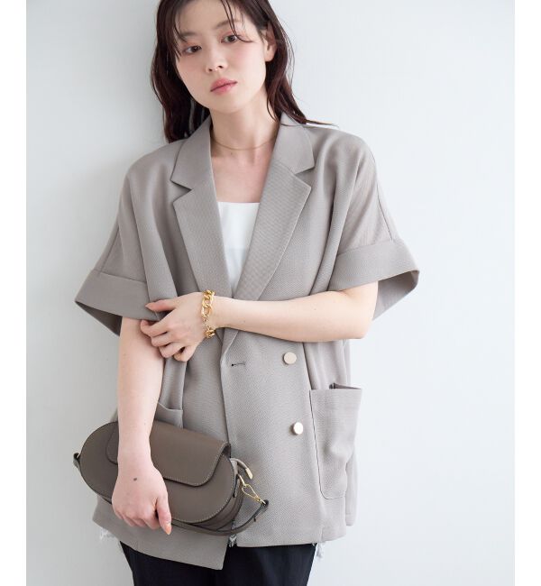  「≪洗える≫メッシュハーフスリーブジャケット」|その他|