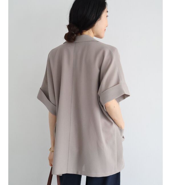  「≪洗える≫メッシュハーフスリーブジャケット」|その他|