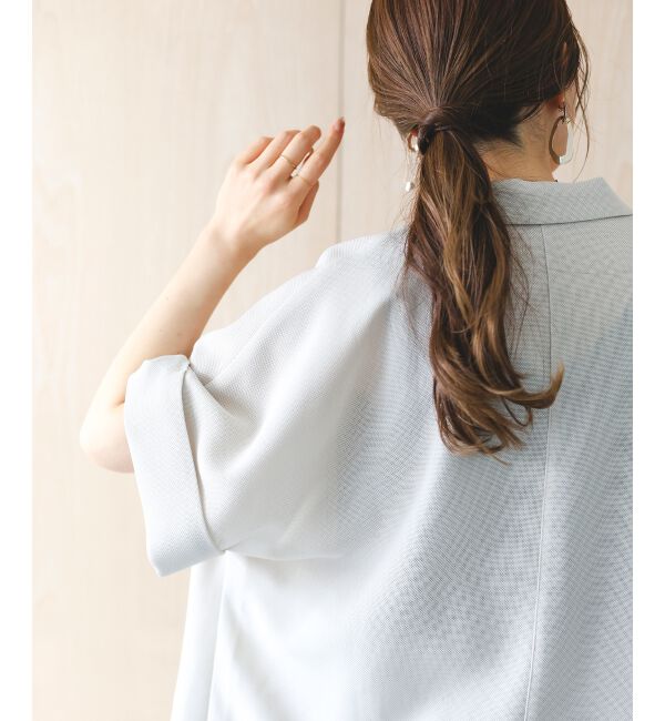  「≪洗える≫メッシュハーフスリーブジャケット」|その他|