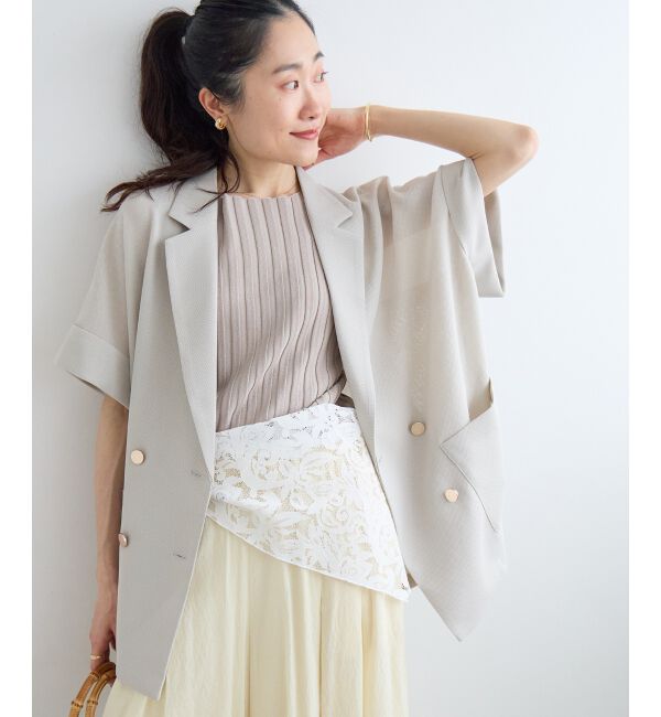  「≪洗える≫メッシュハーフスリーブジャケット」|その他|