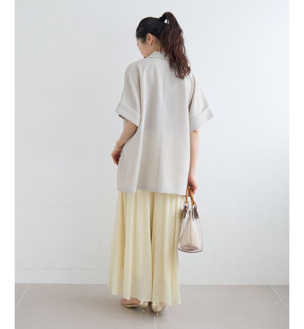  「≪洗える≫メッシュハーフスリーブジャケット」|その他|