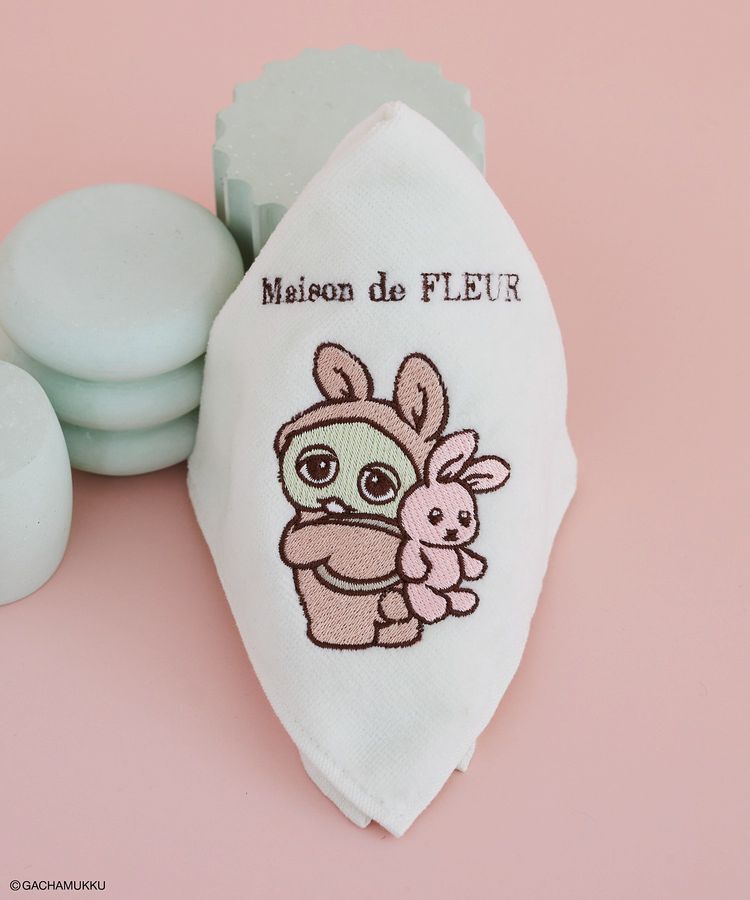 Maison de FLEUR「ガチャピン タオルハンカチ」|ハンカチ|