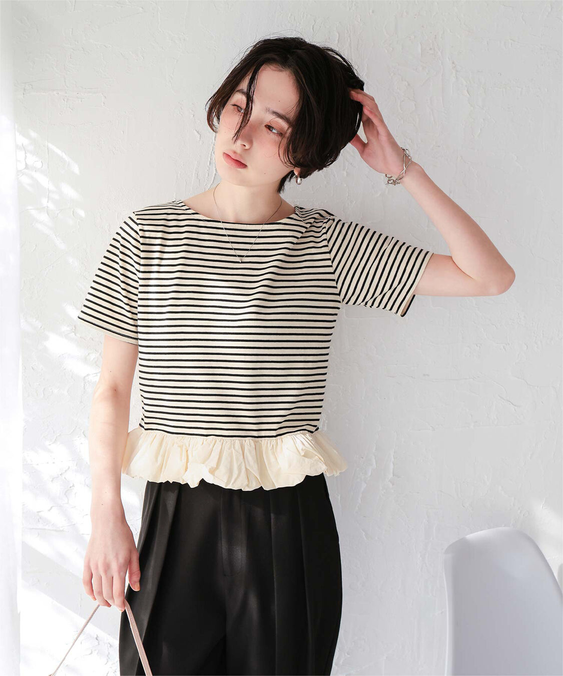 titivate「チビバルーン半袖トップス」|Tシャツ・カットソー|