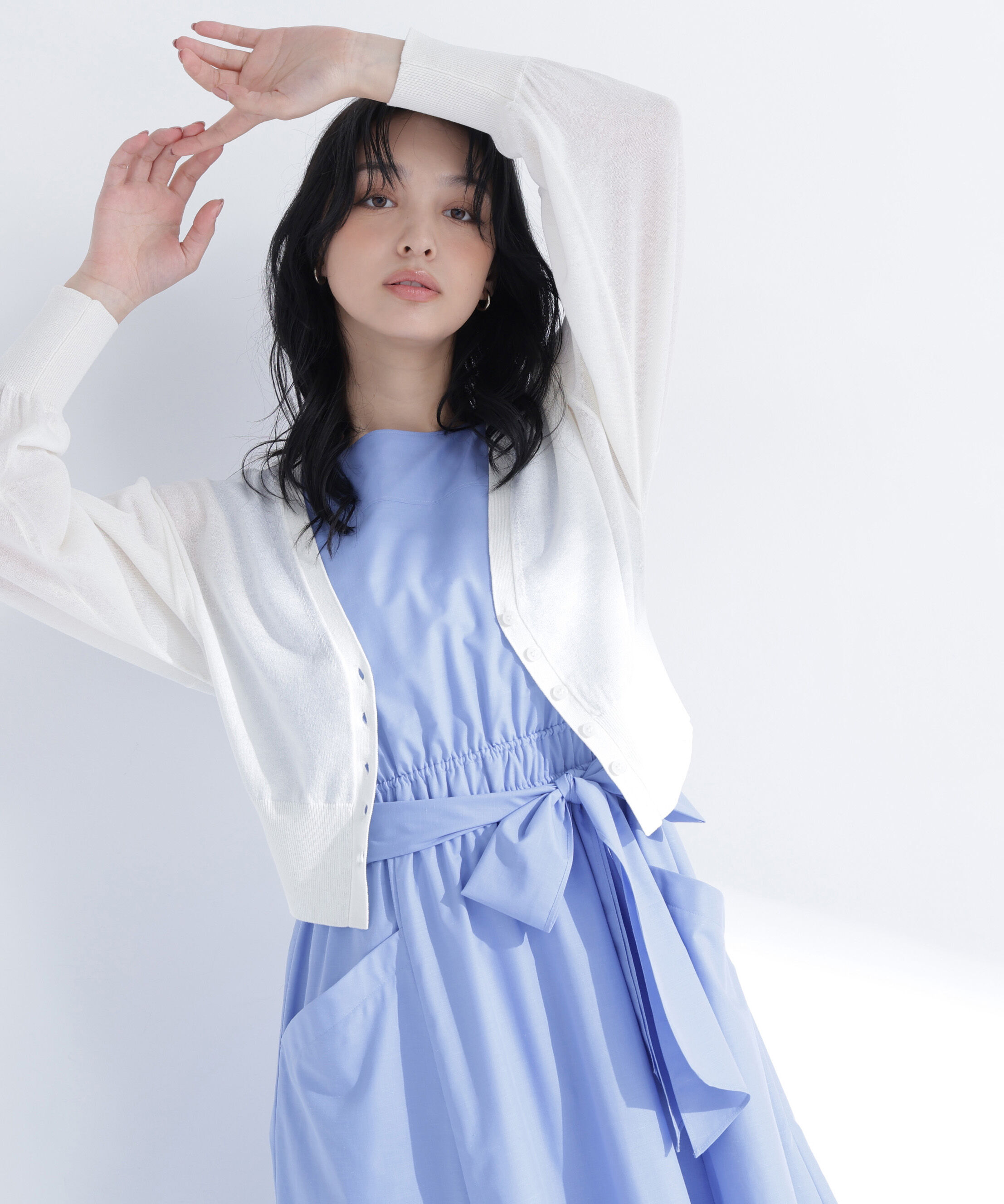  「〈ちょうど、いい服〉さらりと、涼しげ麻混カーディガン」|ニット・セーター|