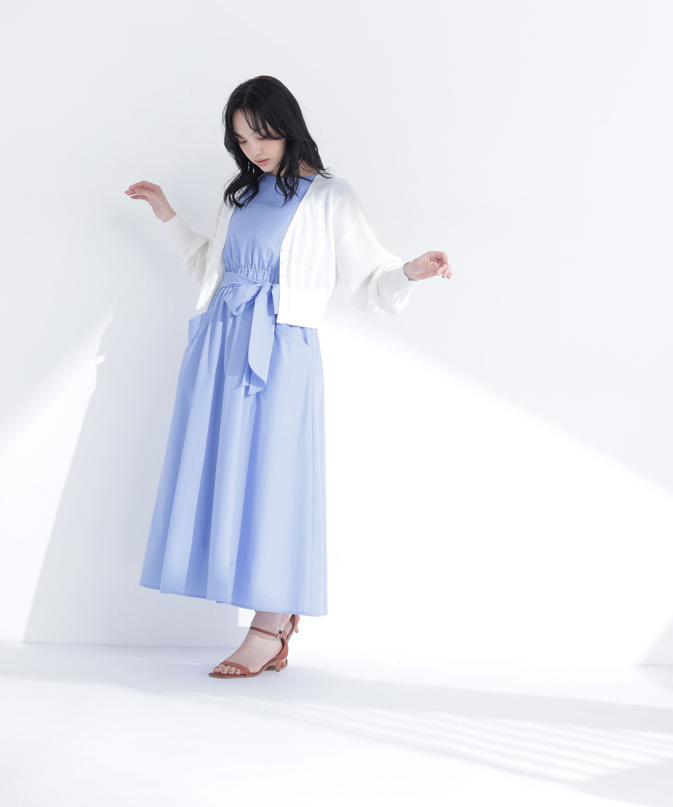  「〈ちょうど、いい服〉さらりと、涼しげ麻混カーディガン」|ニット・セーター|
