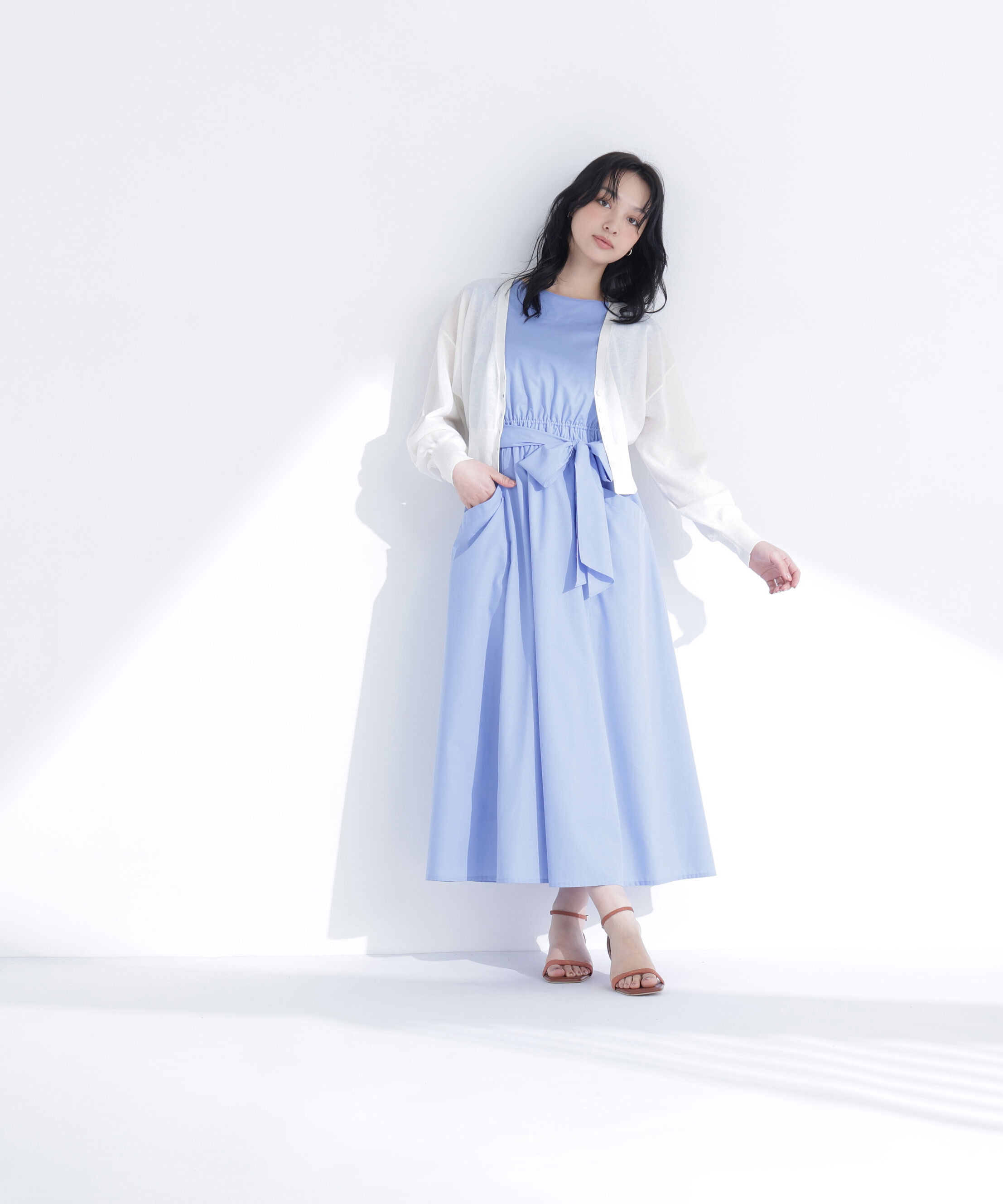  「〈ちょうど、いい服〉さらりと、涼しげ麻混カーディガン」|ニット・セーター|