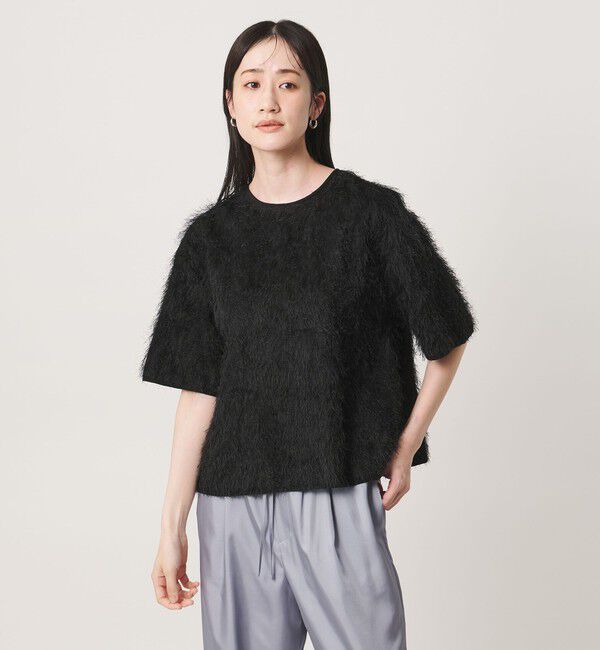 UNITED ARROWS「フリンジ Tシャツ ブラウス」|シャツ・ブラウス|BLACK