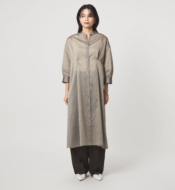 UNITED ARROWS green label relaxing「シアー ストライプ シャツワンピース」|ワンピース|