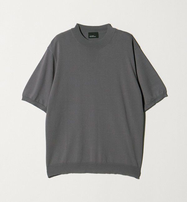 UNITED ARROWS green label relaxing「【WEB限定】JUST fit ジャケイン モックネック 半袖 ニット」|ニット・セーター|