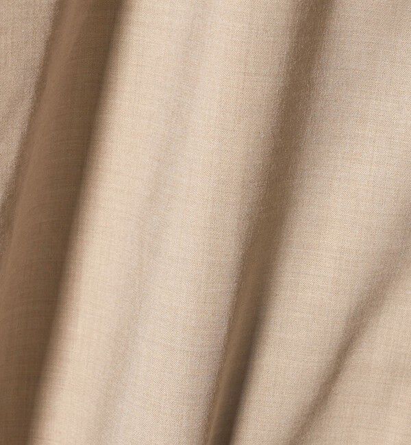 UNITED ARROWS green label relaxing「【WEB限定】JUST fit ウールライク ボックス シルエット 半袖 シャツ」|シャツ・ブラウス|