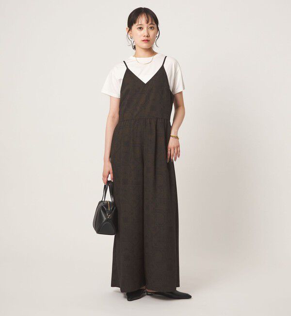 UNITED ARROWS green label relaxing「スカーフプリント キャミソール オールインワン」|オールインワン|
