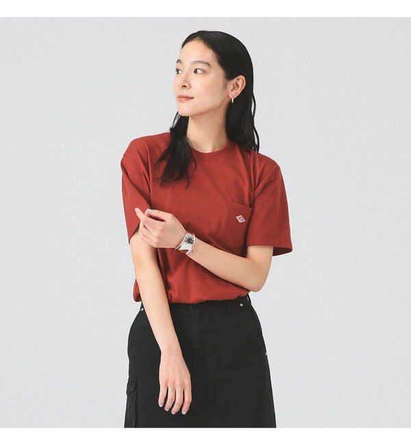 Ray BEAMS 「DANTON / ポケット Tシャツ　　26SS  洗濯可 ロゴオーバーサイズ リラックス メンズライク ダントン」|Tシャツ・カットソー|