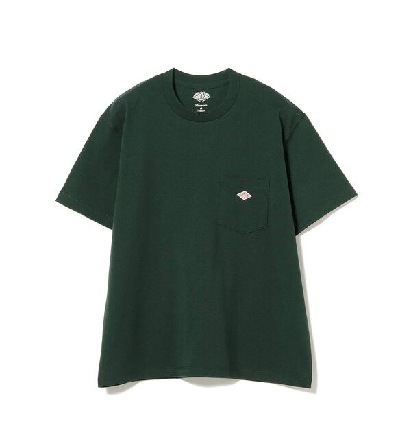 Ray BEAMS 「DANTON / ポケット Tシャツ　　26SS  洗濯可 ロゴオーバーサイズ リラックス メンズライク ダントン」|Tシャツ・カットソー|DARK_GREEN