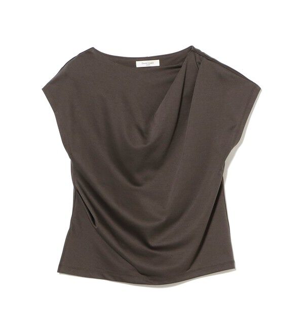 Demi-Luxe BEAMS 「【接触冷感・UVカット】アシンメトリー ドレープ プルオーバー」|Tシャツ・カットソー|